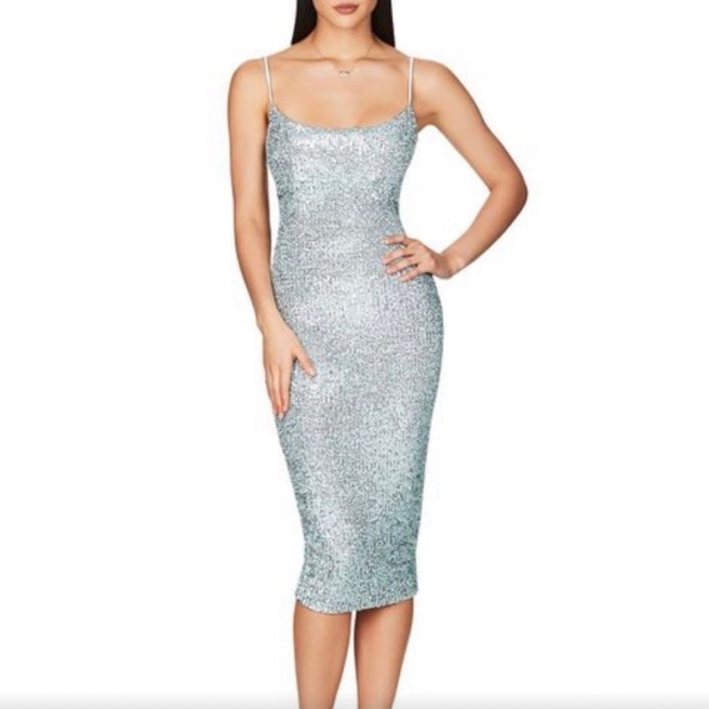 Nookie Sequined Dress Small